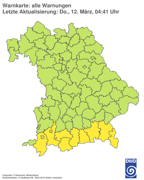 Aktuelle Wetterwarnungen für %region%