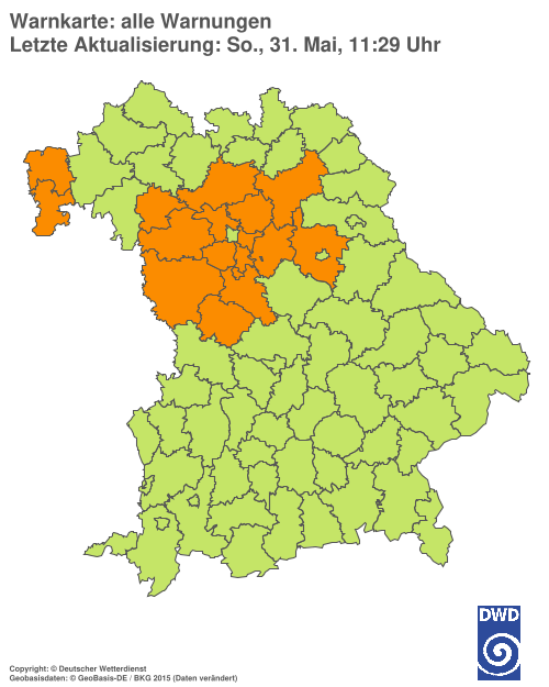Aktuelle Wetterwarnungen für %region%