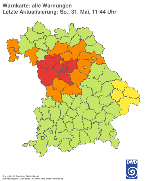 Aktuelle Wetterwarnungen für %region%