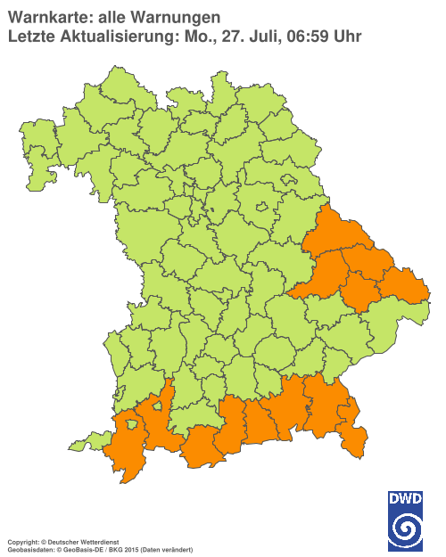 Aktuelle Wetterwarnungen für %region%